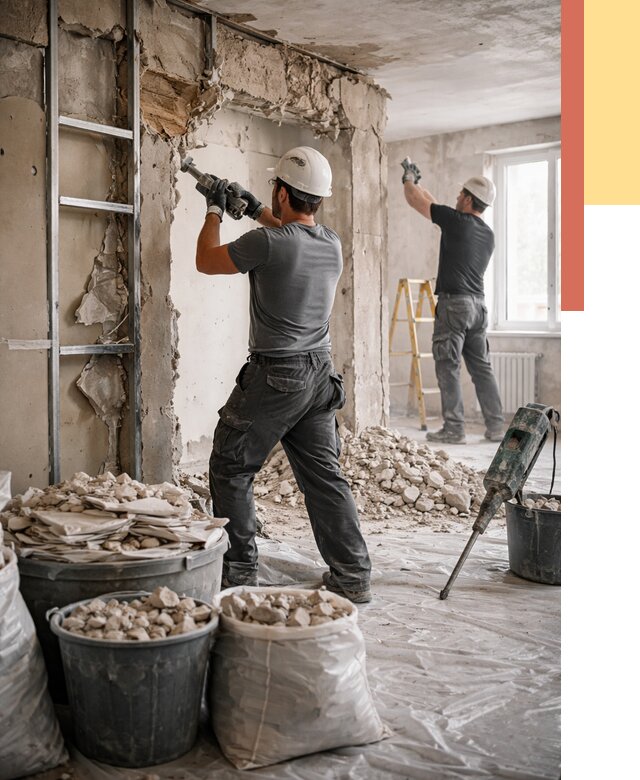 Демонтажные работы в Сызрани от 2735 руб. — услуги и цена под ключ | ОТДЕЛОЧНИК-Сзр