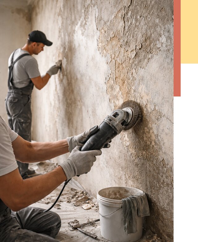 Снятие и удаление краски со стен в Сызрани от 2127 руб. — ОТДЕЛОЧНИК-Сзр