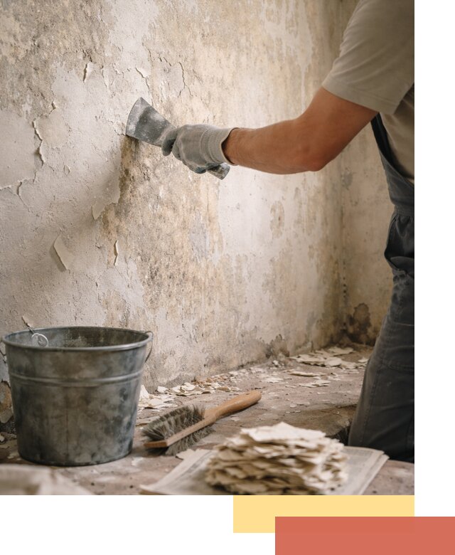 Удаление старой краски со стен в Сызрани качественно и быстро