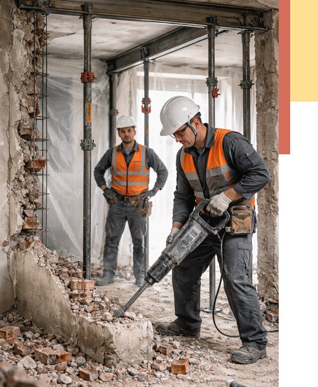 Снос несущих стен в Сызрани от 10383 руб. — демонтаж несущей стены под ключ | ОТДЕЛОЧНИК-Сзр