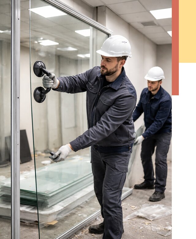 Демонтаж стеклянных перегородок в Сызрани от 3242 руб. — быстро и недорого | ОТДЕЛОЧНИК-Сзр