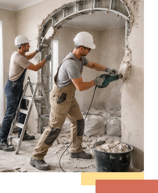 Демонтаж гипсокартонной арки в Сызрани быстро и аккуратно