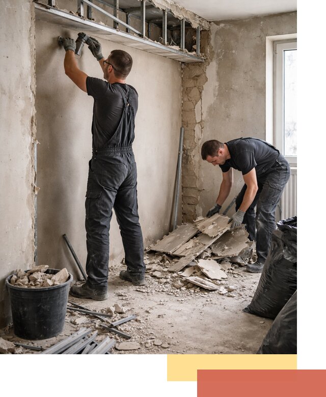 Демонтаж короба из гипсокартона в Сызрани быстро и аккуратно