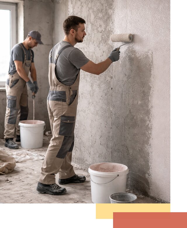 Нанесение бетоноконтакта на стены в Сызрани для последующей отделки