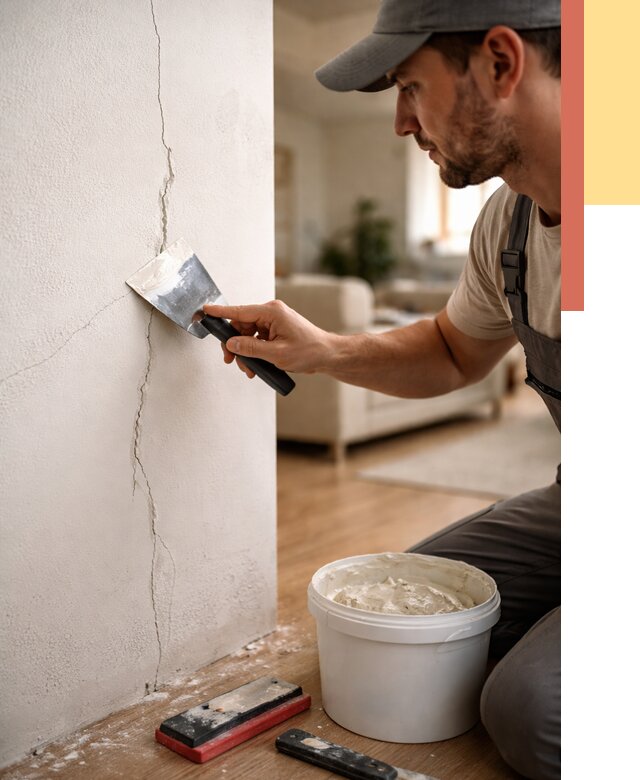 Заделка трещин и сколов в Сызрани от 2482 руб. — быстро и недорого | ОТДЕЛОЧНИК-Сзр