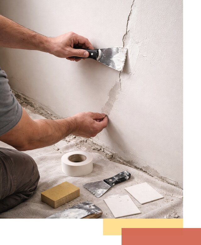 Заделка трещин и сколов в стенах и потолках в Сызрани