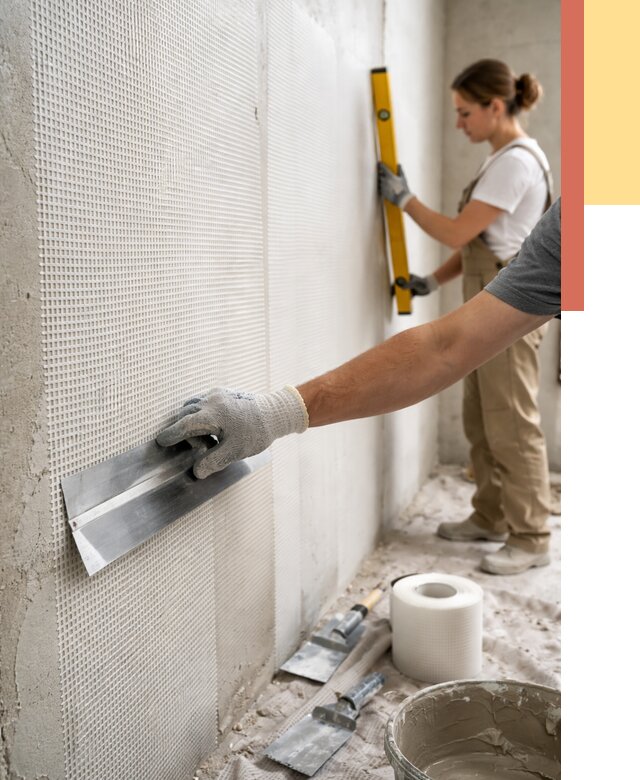 Армирование стен стеклосеткой в Сызрани от 3242 руб. под ключ | ОТДЕЛОЧНИК-Сзр