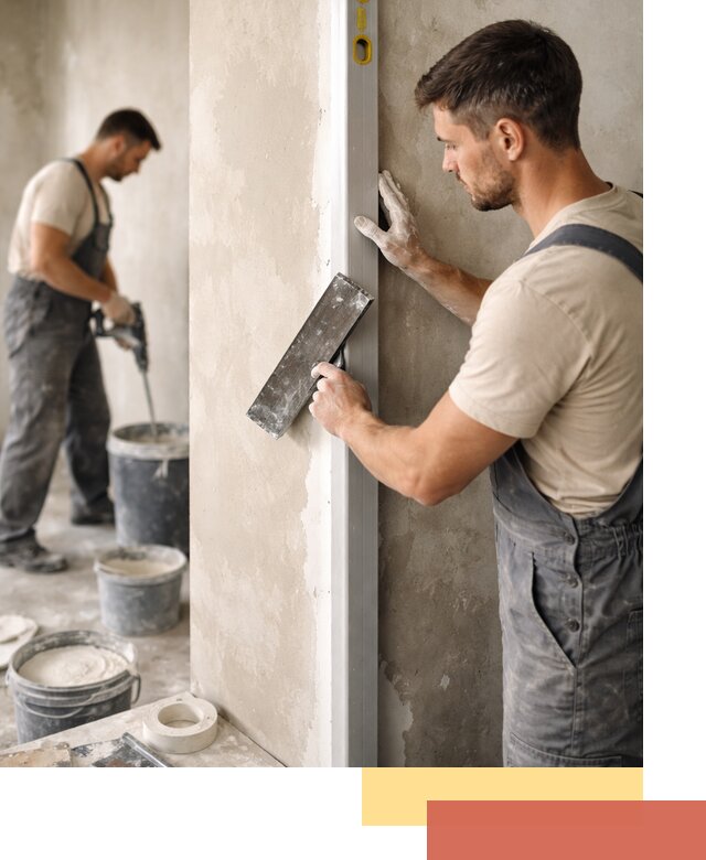 Выведение углов стен в Сызрани: монтаж и оштукатуривание