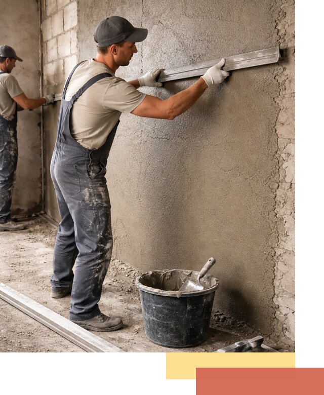 Штукатурка стен цементно-песчаная в Сызрани профессионально