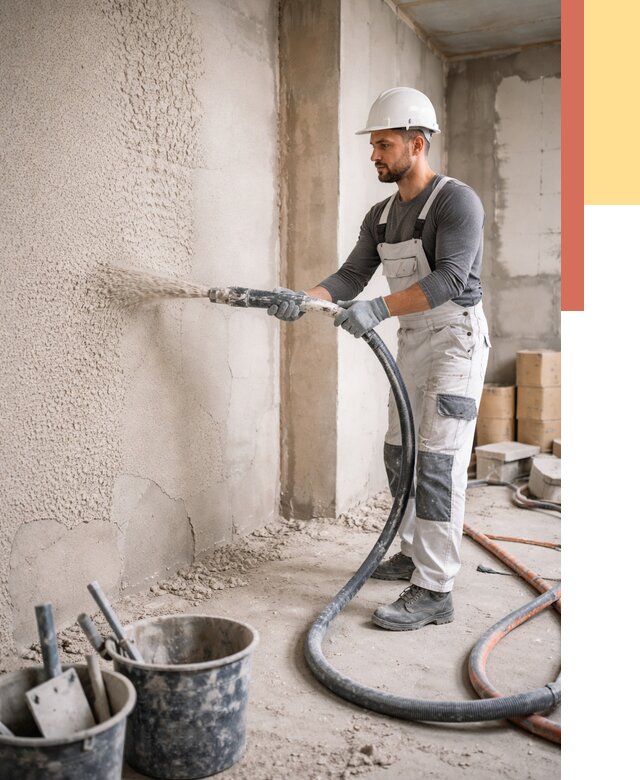 Машинная штукатурка стен в Сызрани под ключ от 6585 руб./м2 | ОТДЕЛОЧНИК-Сзр