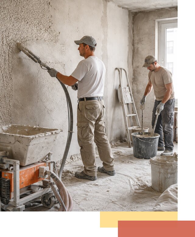 Машинная штукатурка стен в Сызрани — быстро и качественно