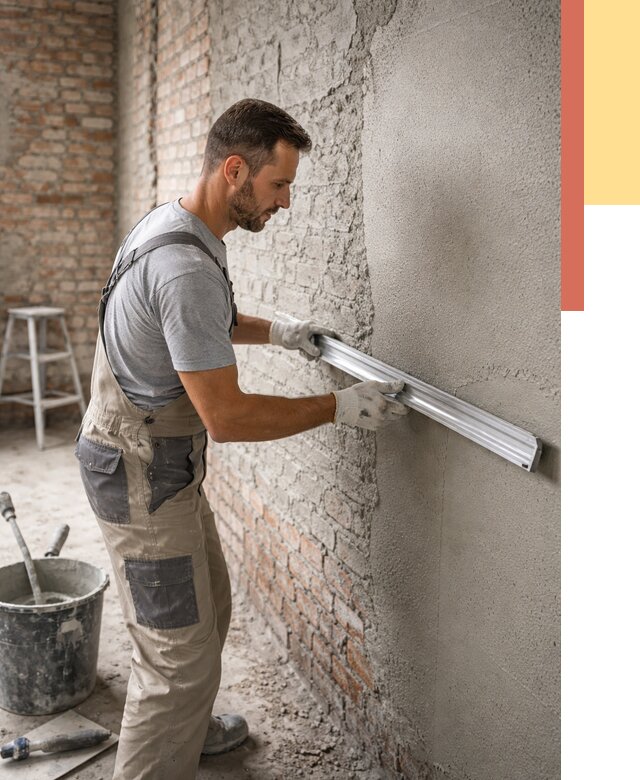 Штукатурка кирпичных стен в Сызрани от 4559 руб/м2 — быстро и недорого | ОТДЕЛОЧНИК-Сзр