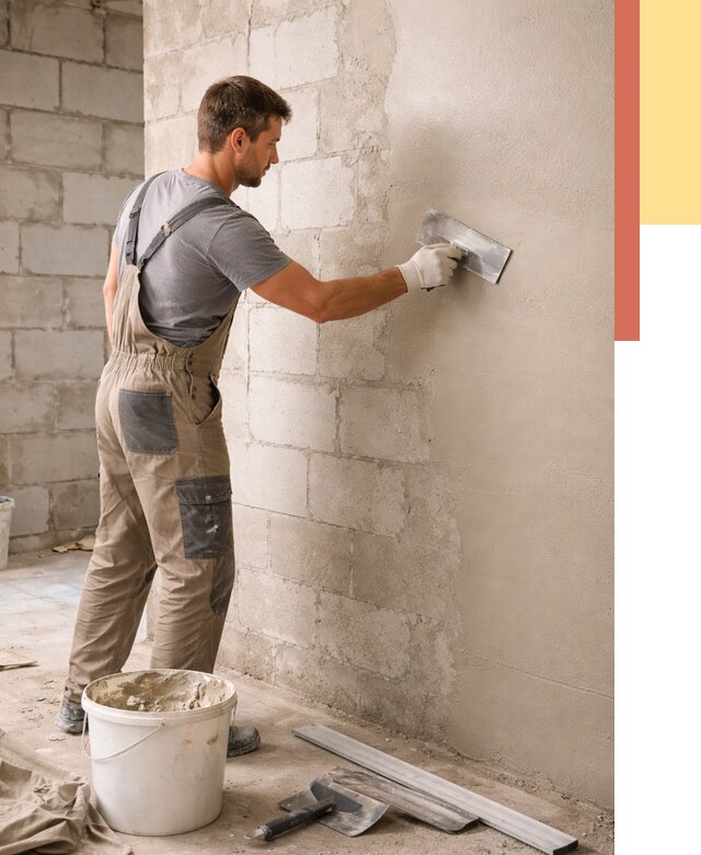 Штукатурка стен из газобетона в Сызрани от 2127 руб./м2 — быстро и недорого | ОТДЕЛОЧНИК-Сзр