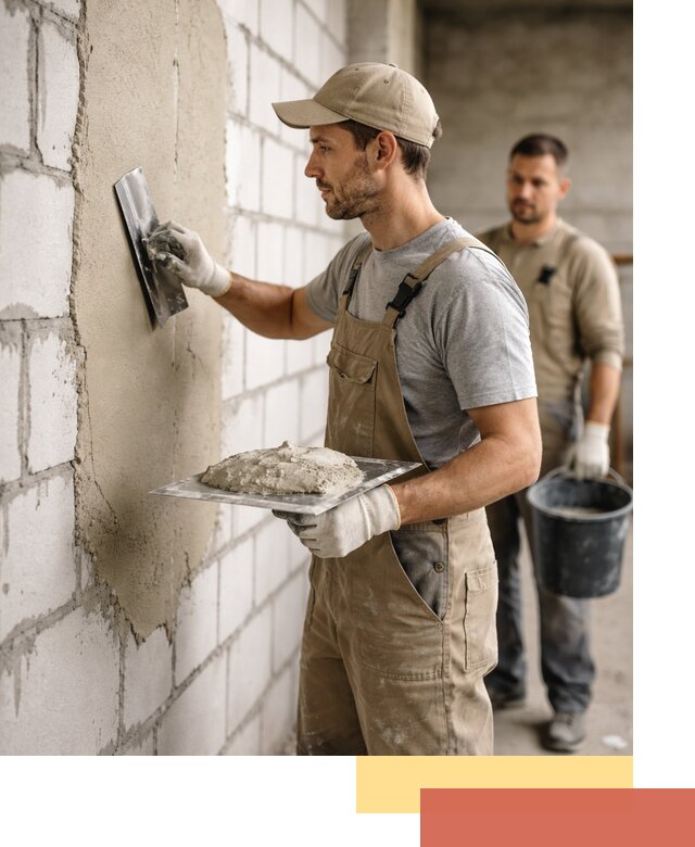 Штукатурка стен из газобетона в Сызрани под ключ