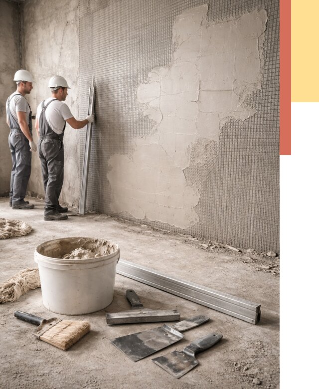 Штукатурка стен по сетке в Сызрани от 5572 руб./м2 — быстро и недорого | ОТДЕЛОЧНИК-Сзр