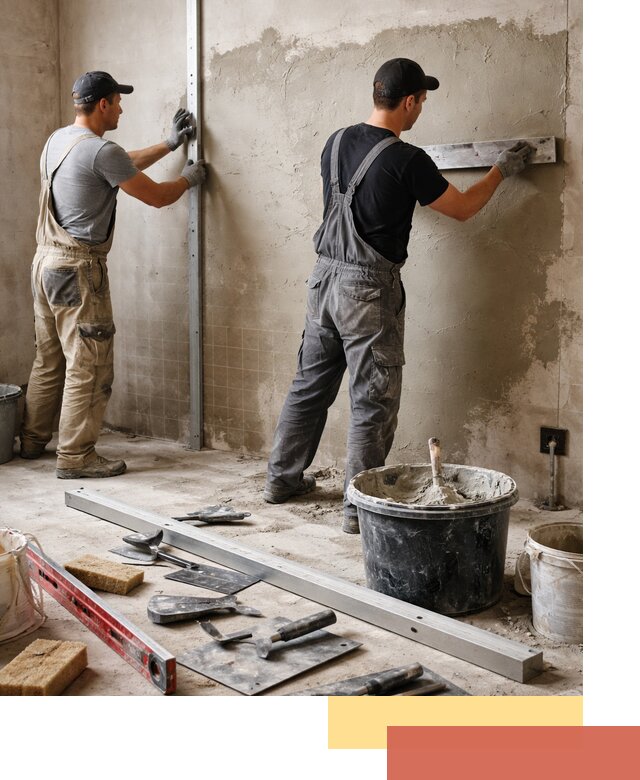 Профессиональная штукатурка стен под плитку в Сызрани