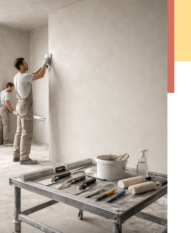 Штукатурка стен под покраску в Сызрани от 4559 руб./м² — качественно и недорого | ОТДЕЛОЧНИК-Сзр