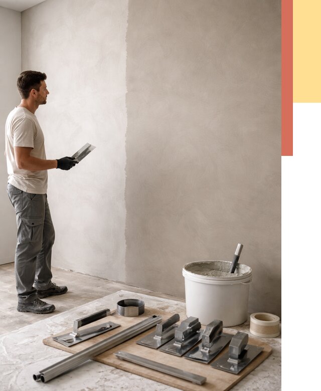 Нанесение микроцемента на стены в Сызрани от 3242 руб./м2 под ключ | ОТДЕЛОЧНИК-Сзр