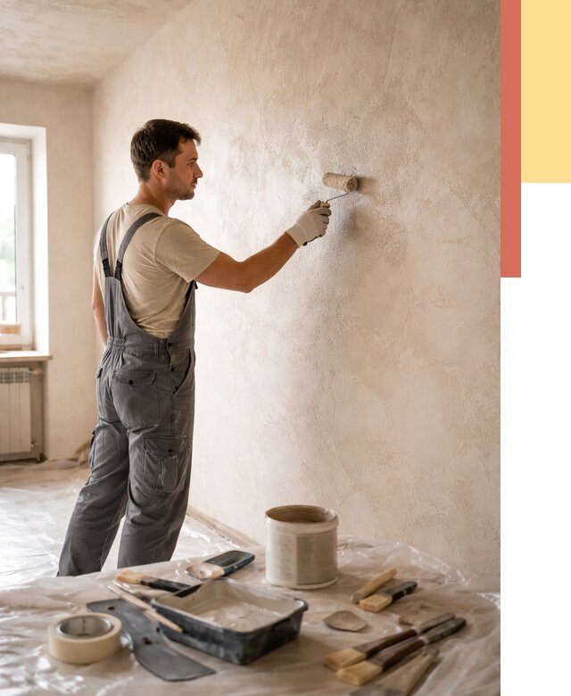 Нанесение лессирующей краски по декоративке в Сызрани от 1773 руб. | ОТДЕЛОЧНИК-Сзр