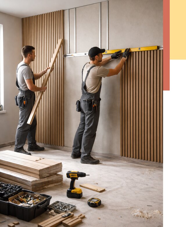 Монтаж реечных панелей на стены в Сызрани от 1216 руб. — быстро и недорого | ОТДЕЛОЧНИК-Сзр