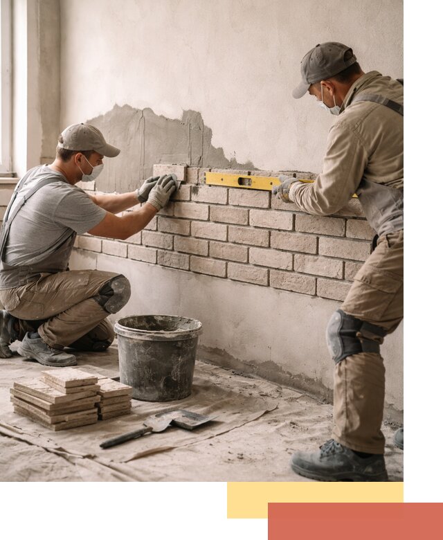 Монтаж декоративного кирпича профессионально в Сызрани