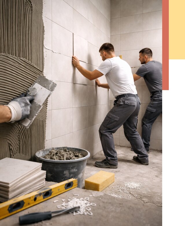 Укладка плитки на стены в Сызрани от 861 руб. — качественно и недорого | ОТДЕЛОЧНИК-Сзр