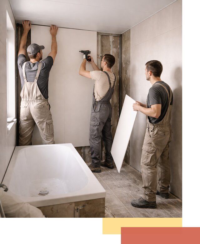 Отделка ванной панели ПВХ профессионально в Сызрани