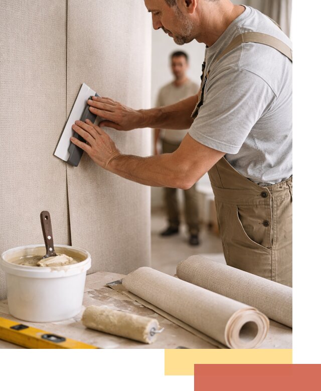 Поклейка текстильных обоев в Сызрани профессионально и аккуратно