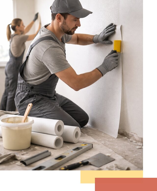 Поклейка стеклообоев профессионально в Сызрани