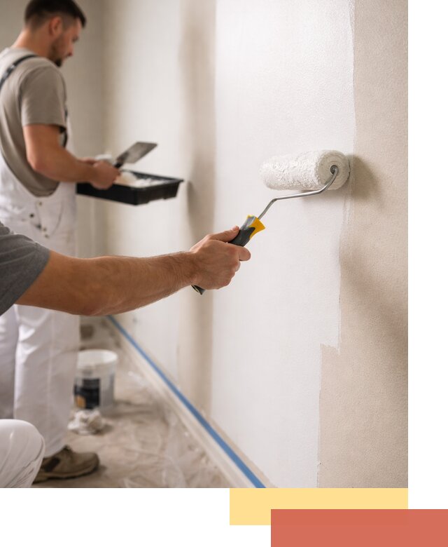 Покраска стен акриловой краской профессионально в Сызрани