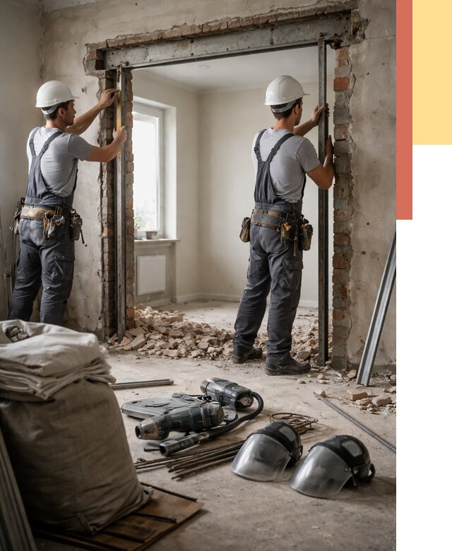 Расширение дверного проема в Сызрани от 12663 руб. под ключ | ОТДЕЛОЧНИК-Сзр