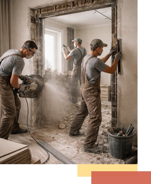 Расширение дверного проема под установку новой двери в Сызрани