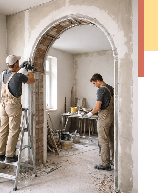 Устройство арочного проема в Сызрани от 9624 руб. под ключ — быстро и недорого | ОТДЕЛОЧНИК-Сзр