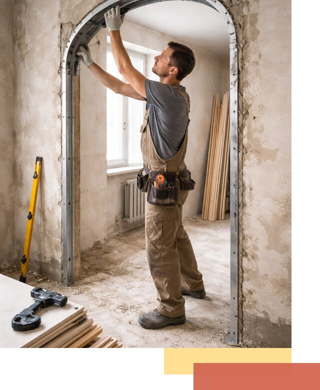 Устройство арочного проема в Сызрани под ключ