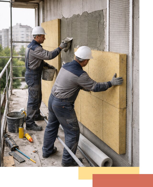 Утепление стен зданий и домов в Сызрани качественно и надежно