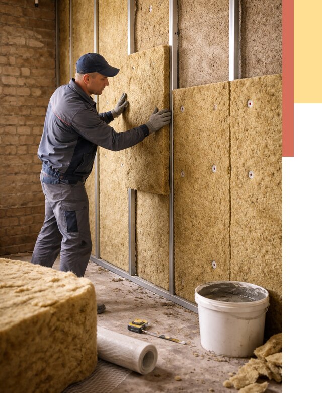 Утепление стен минватой в Сызрани от 1368 руб./м2 — недорого и быстро | ОТДЕЛОЧНИК-Сзр