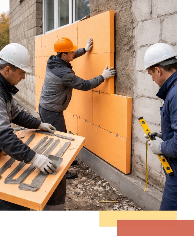 Утепление фасада пеноплексом под ключ в Сызрани