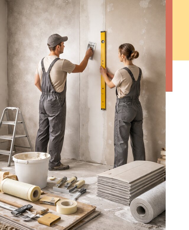 Отделка стен в Сызрани от 1520 руб/м² — недорого, быстро, под ключ | ОТДЕЛОЧНИК-Сзр