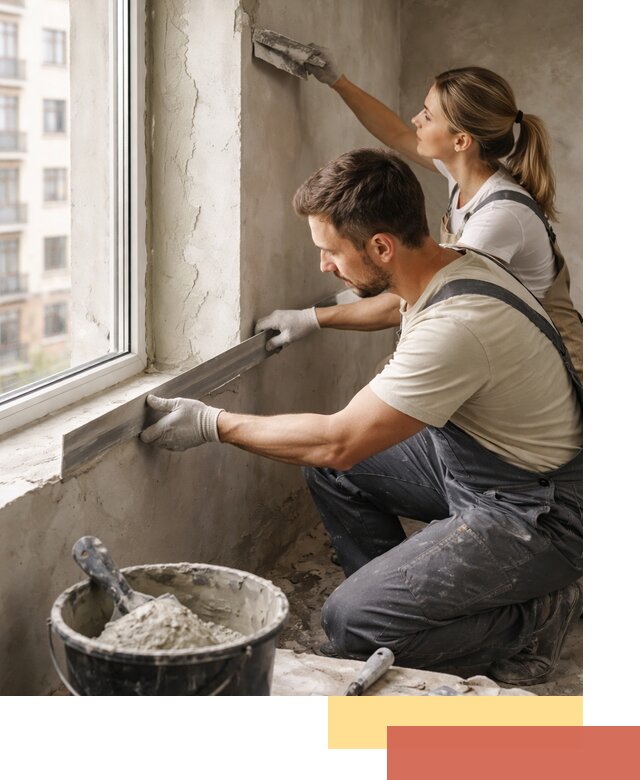 Штукатурка откосов дверей и окон профессионально в Сызрани