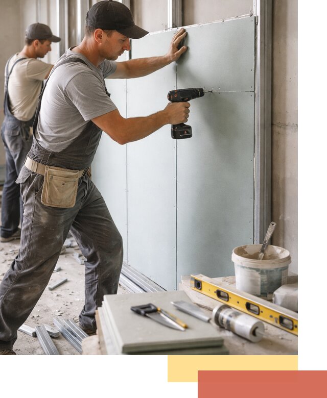 Кладка влагостойких перегородок ПГП в Сызрани