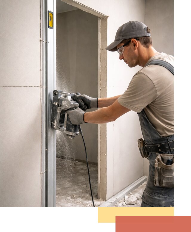 Устройство дверного проема в перегородке в Сызрани