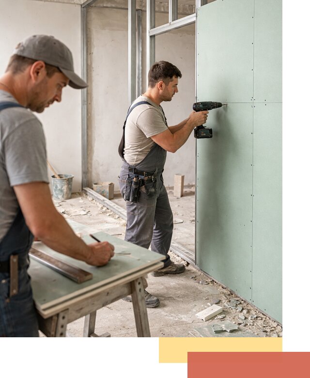 Перегородки из влагостойкого гипсокартона под ключ в Сызрани