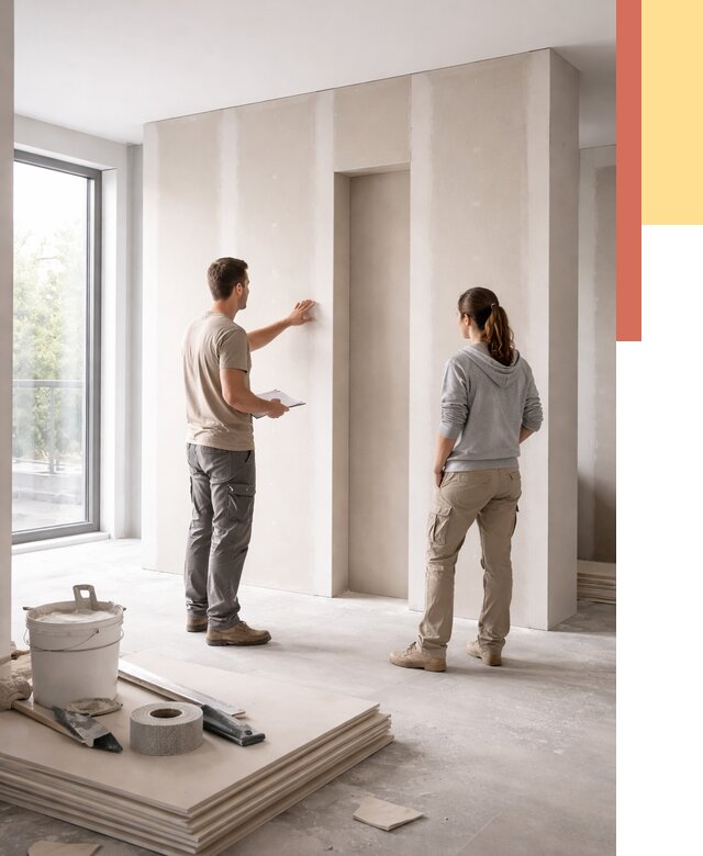 Зонирующая перегородка из гипсокартона в Сызрани от 2836 руб. под ключ | ОТДЕЛОЧНИК-Сзр