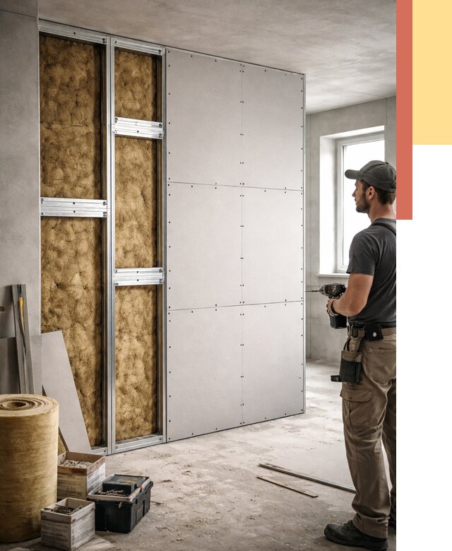 Усиленная перегородка под навеску в Сызрани от 12966 руб. — монтаж под ключ | ОТДЕЛОЧНИК-Сзр