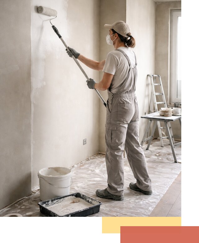 Покраска перегородок из гипсокартона в Сызрани качественно и недорого