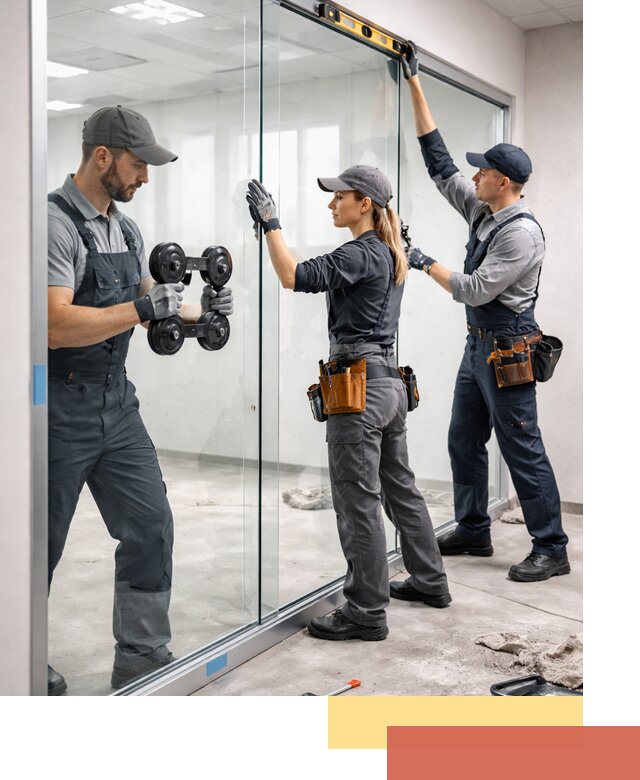 Профессиональный монтаж стеклянных перегородок в Сызрани