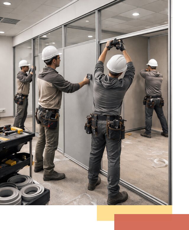 Мобильные офисные перегородки под ключ в Сызрани