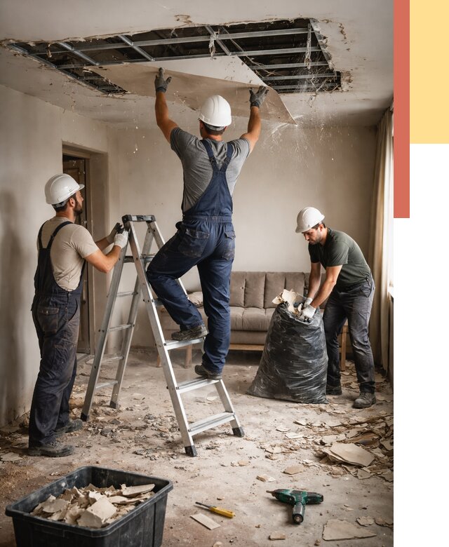 Демонтаж гипсокартонного потолка в Сызрани от 425 руб. за м2 — ОТДЕЛОЧНИК-Сзр