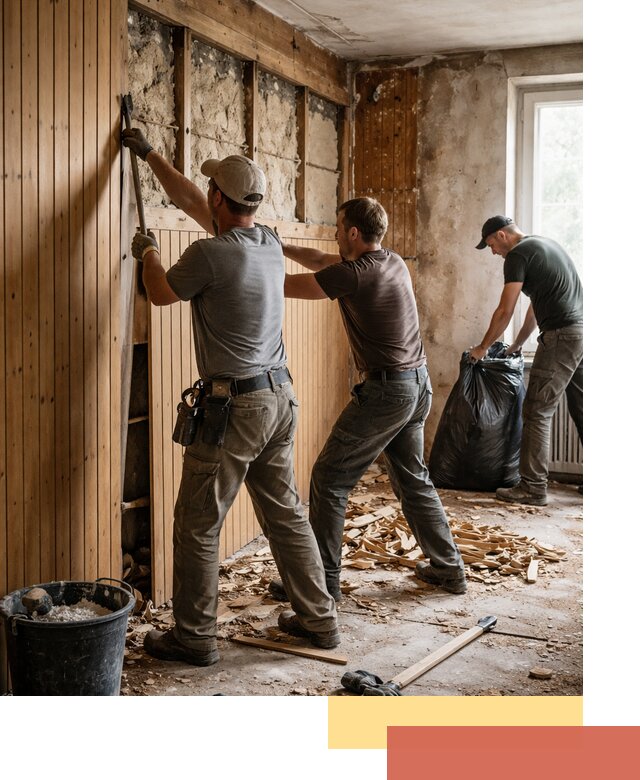 Демонтаж вагонки и вывоз материалов в Сызрани