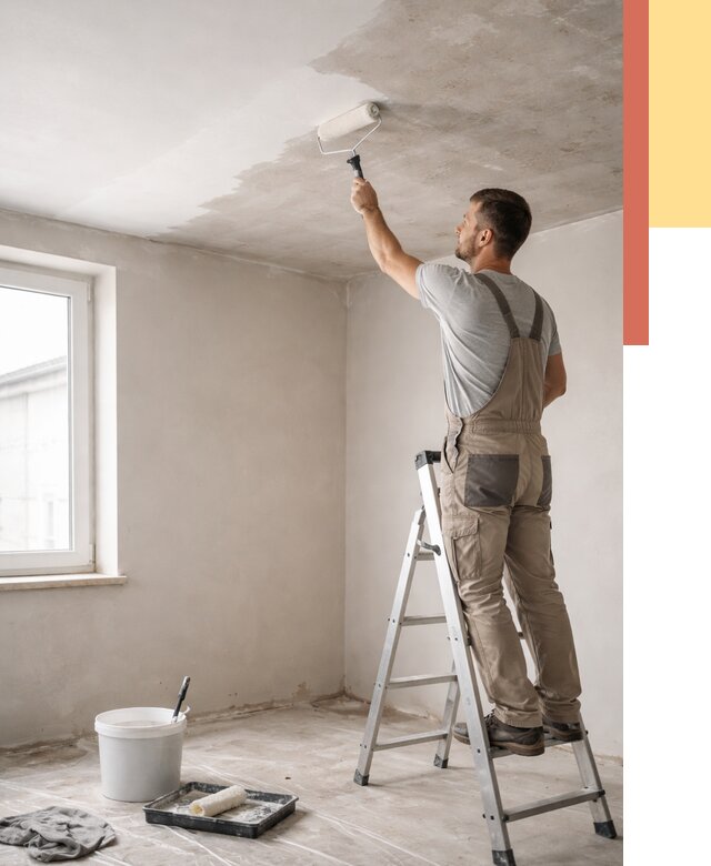 Грунтовка потолка в Сызрани от 2533 руб. — быстро и недорого | ОТДЕЛОЧНИК-Сзр